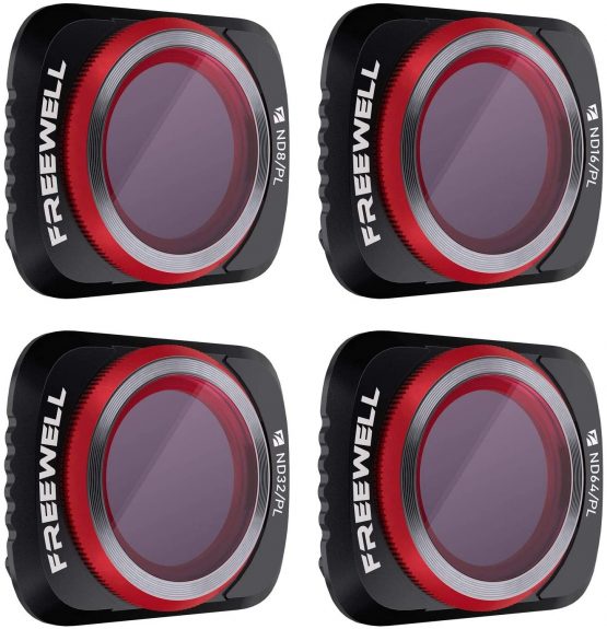 Freewell Bright Day - 4K Series - 4Pack Filters Compatible with Mavic Air 2 Drone