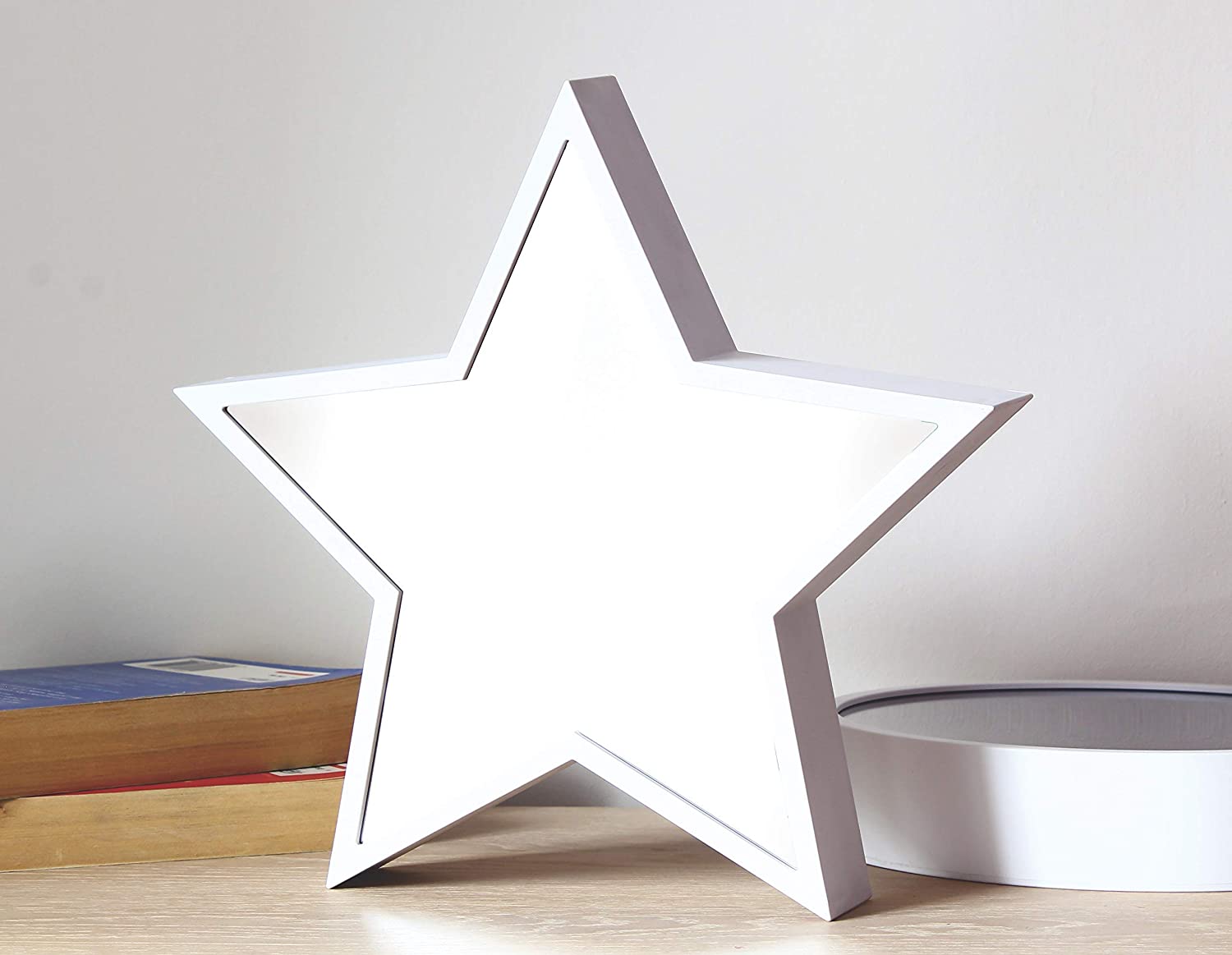 Star Infinity Tunnel Light Mirror Coloured LED's 12" x 12" White, 30.5L x 30.5W cm - Image 2