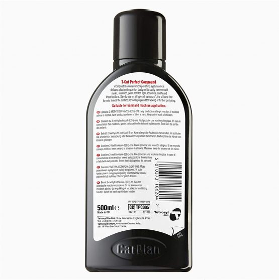 T-Cut Perfect Compound Ultimate Colour and Clarity Restorer 500ml - Car Scratch Remover Paint Polish Cut Body Paste Rubbing Repair Fast Abrasive Cutting Polishing Color Up Paintwork - Image 2