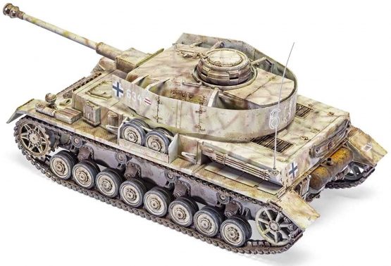 Airfix A1351 Panzer IV Ausf.H Mid Version Military Vehicle - Image 4