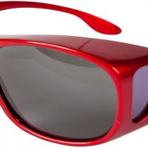 Opticaid Over Glasses Fit Over Sunglasses Sports Glasses Polarised Anti Glare Wrap Around Mens Womens Sports metallic red Category 3 Lens Remaldi