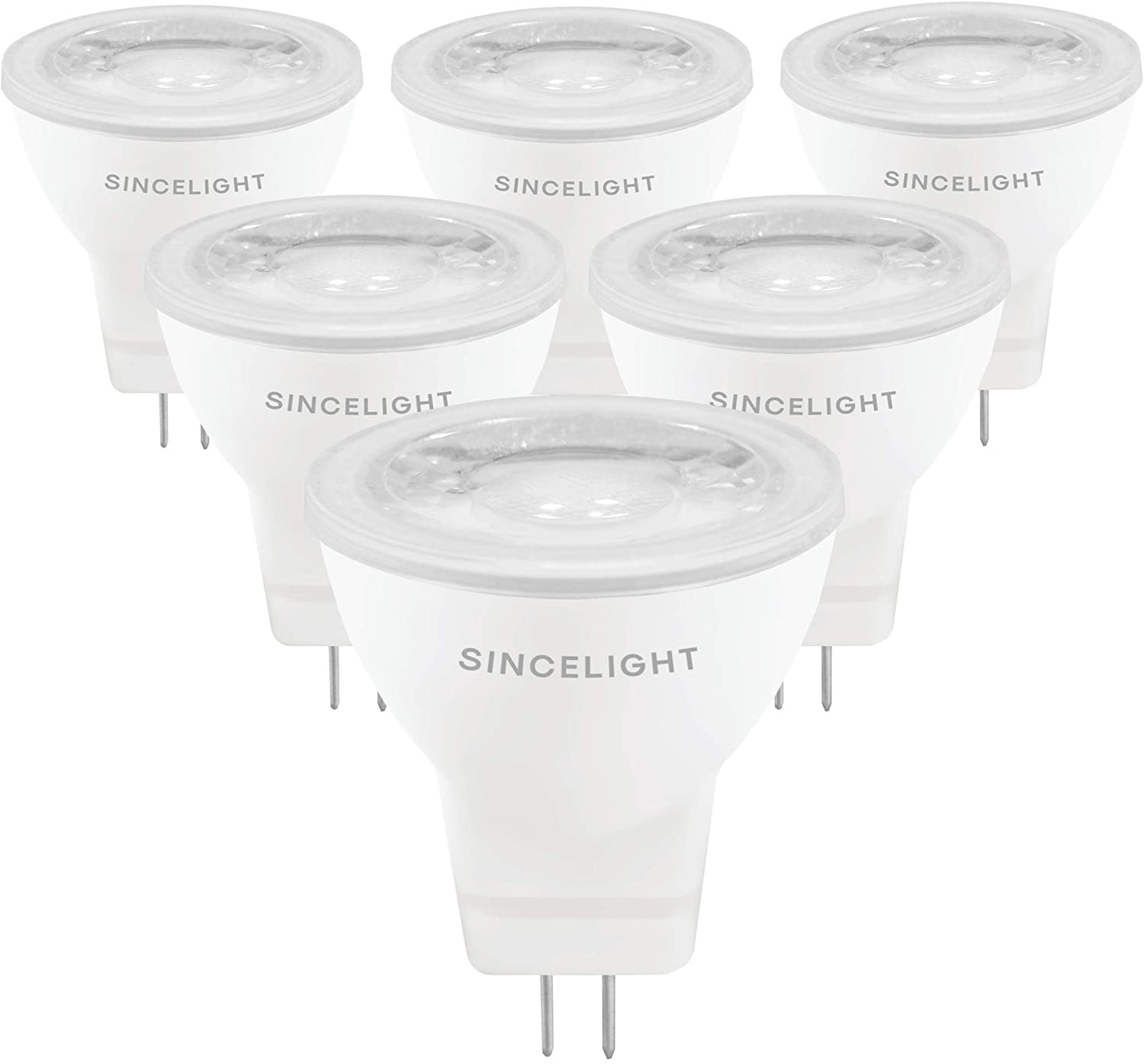 SINCELIGHT MR11 GU4 12V LED Small Spotlight Bulb diameter 35mm Reflector, 3W, 250 Lumens, 25W Halogen Equivalent