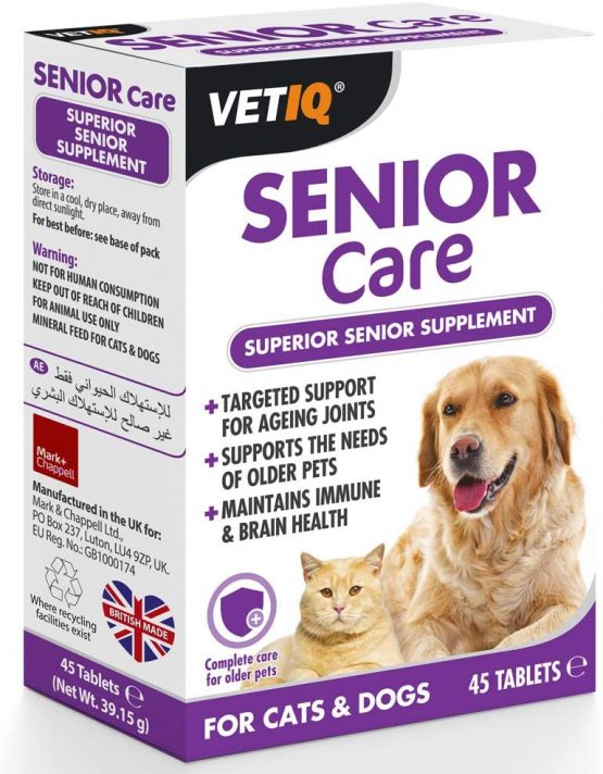 VetIQ Senior Care Supplement 45 Tablets (Pack of 6)