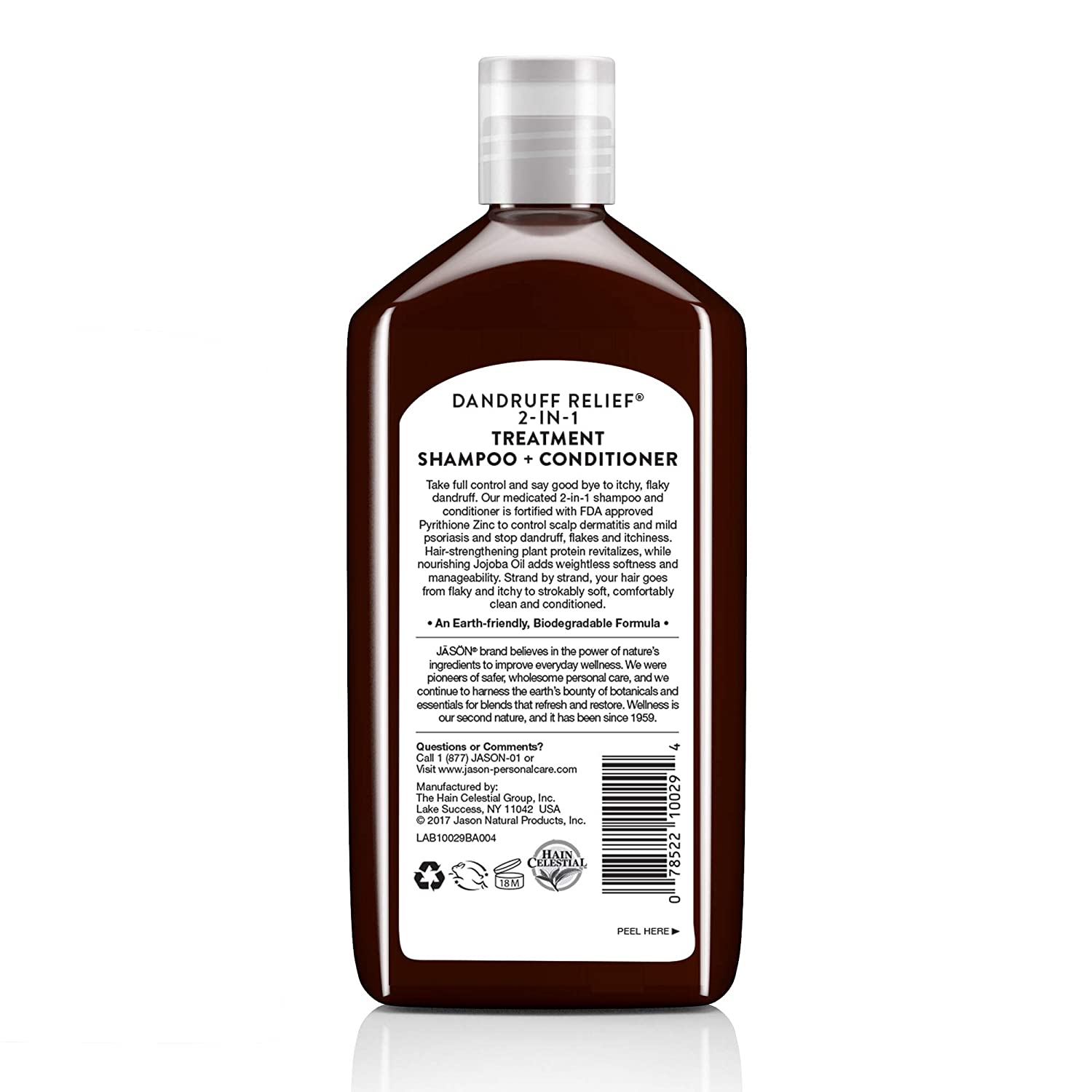 Jason 2 in1 Shampoo + Conditioner-12 oz, No Color, 355 ml (Pack of 1) - Image 2