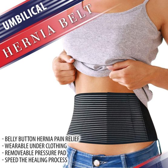 Hernia Belt for Men and Women - Abdominal Binder for Umbilical Hernias & Navel Belly Button Hernias with Compression Pad for Hernia Support and Stomach Hernia Brace Pain Relief (XXL - 52" to 62") - Image 4