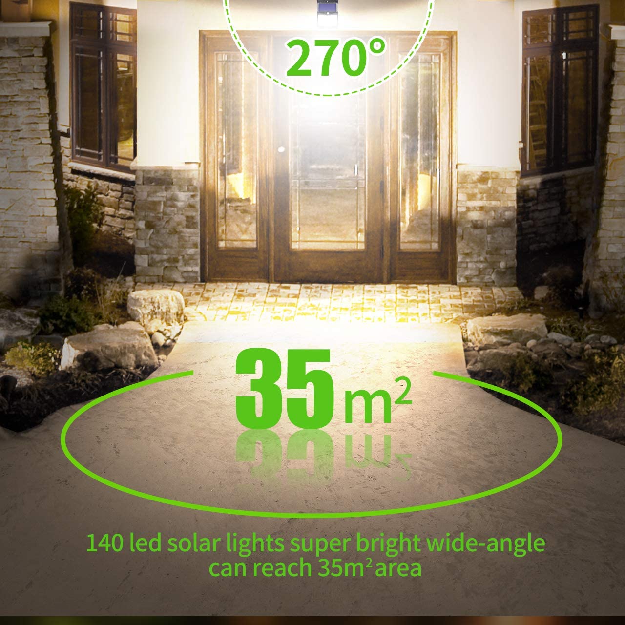 CLAONER Solar Security Lights Outdoor - Image 4