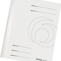 Herlitz A4 Manilla Folded Flat File - White (Pack of 10)