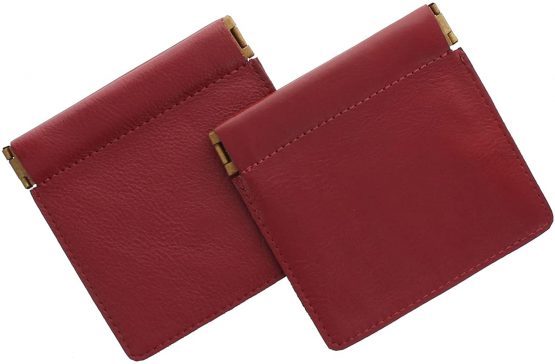 Pack of 2 Visconti Leather Snap Top Purses CP7 Red - Image 2