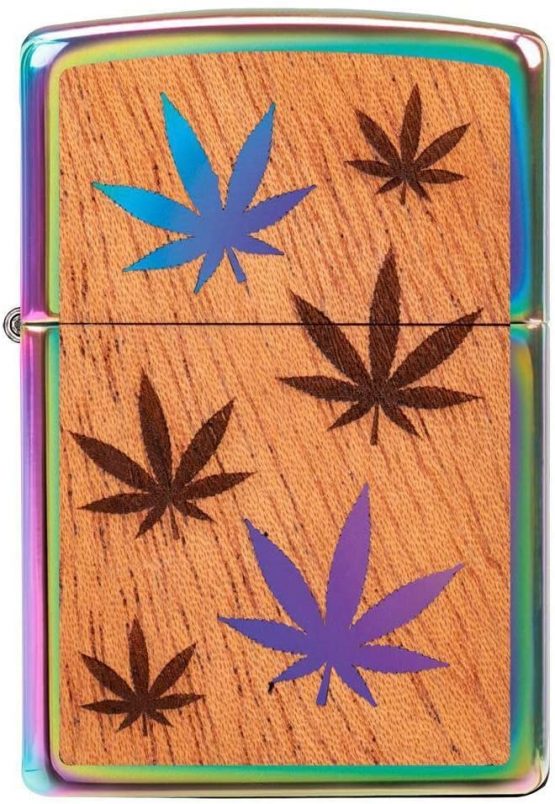 Zippo Unisex's Woodchuck Leaves, Walnut Emblem Windproof Lighter, Multicolour, Regular - Image 2