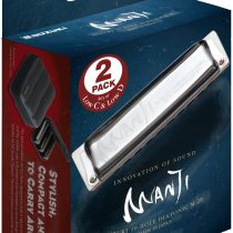 Suzuki M-20-LP Manji Diatonic Harmonica Low Key Set with case, Silver ,4.0 cm*10.5 cm*11.5 cm