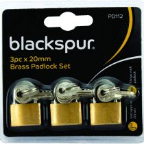 Blackspur BB-PD112 Brass Padlock Set