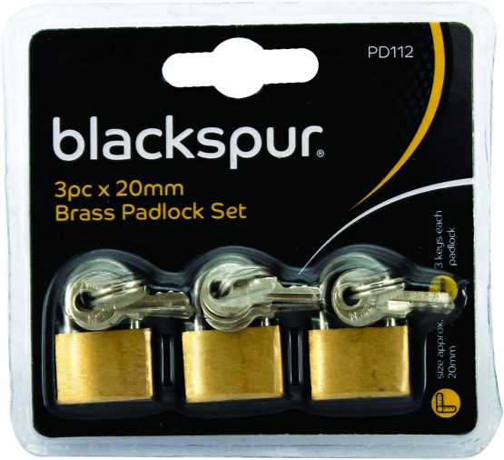 Blackspur BB-PD112 Brass Padlock Set