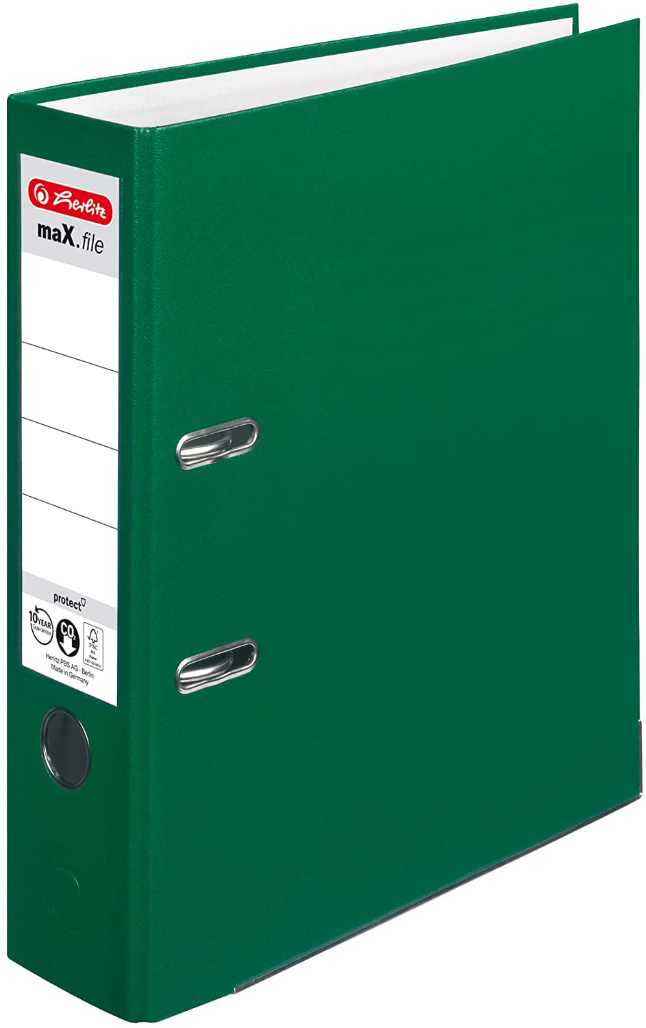 Herlitz 5480306 Lever Arch File A4 8 cm Grün, dark green