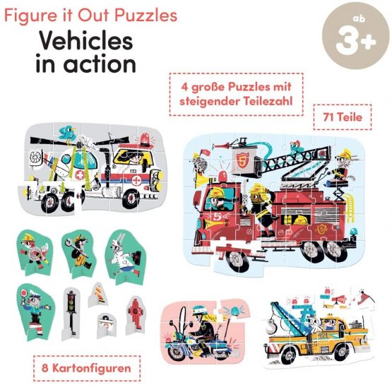 Banana Panda 49031 Vehicles in Action Puzzle Assignment Activity Game Multicoloured - Image 3