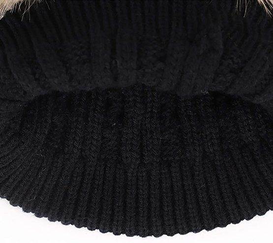 Baby Pom Pom Hat Infant Winter Hats Toddler Winter hat Crochet Fur Hairball Beanie Cap Baby Boys Girls Hat - Image 4