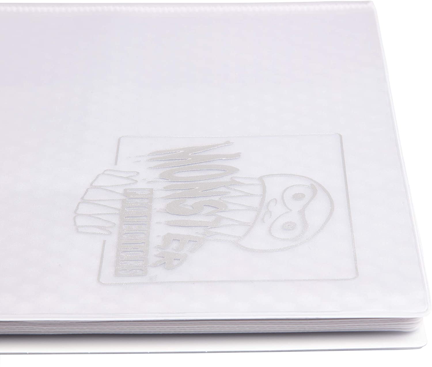 Monster 9 Pocket Trading Card Binder, Holofoil White w White Pages Album - Image 4