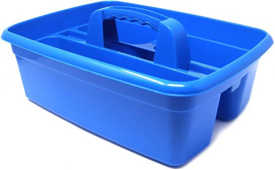 Clay Roberts Cleaning Caddy with Handle, Cleaning Products & Tools Storage Basket, Industrial Tote Caddy - Image 2