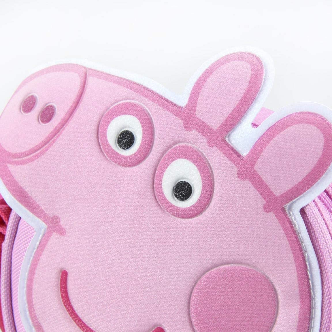 Artesania Cerda Bolso Bandolera Peppa Pig, Girls’ Backpack, Black (Negro), 5x14x14 cm (W x H L), Black (Black) - Image 4