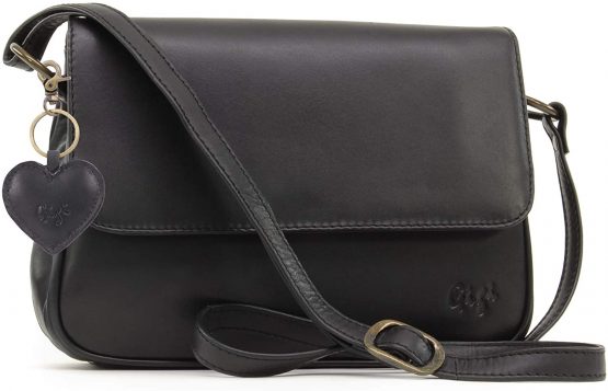 GIGI - Women's Leather Flap Over Cross Body Handbag - Shoulder Bag with Long Adjustable Strap - OTH1008