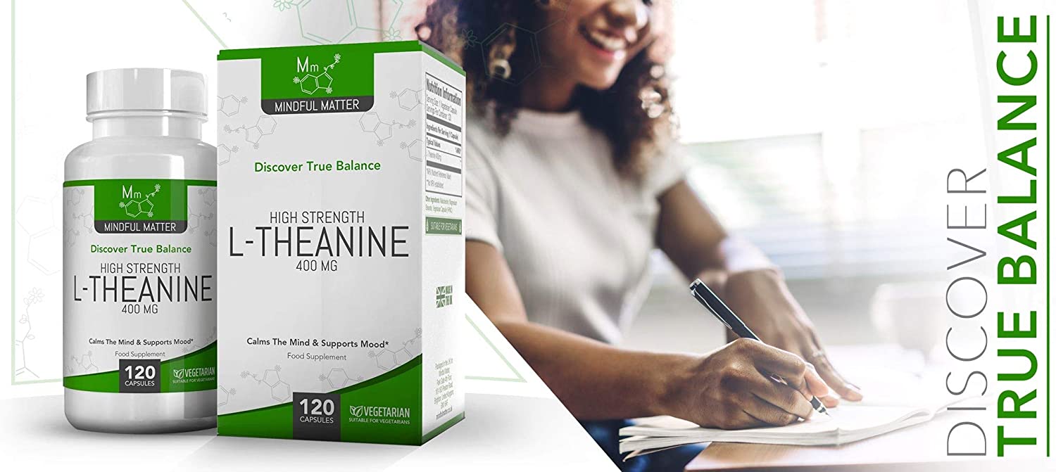 MM L Theanine, White, 120 count (Pack of 1) - Image 4