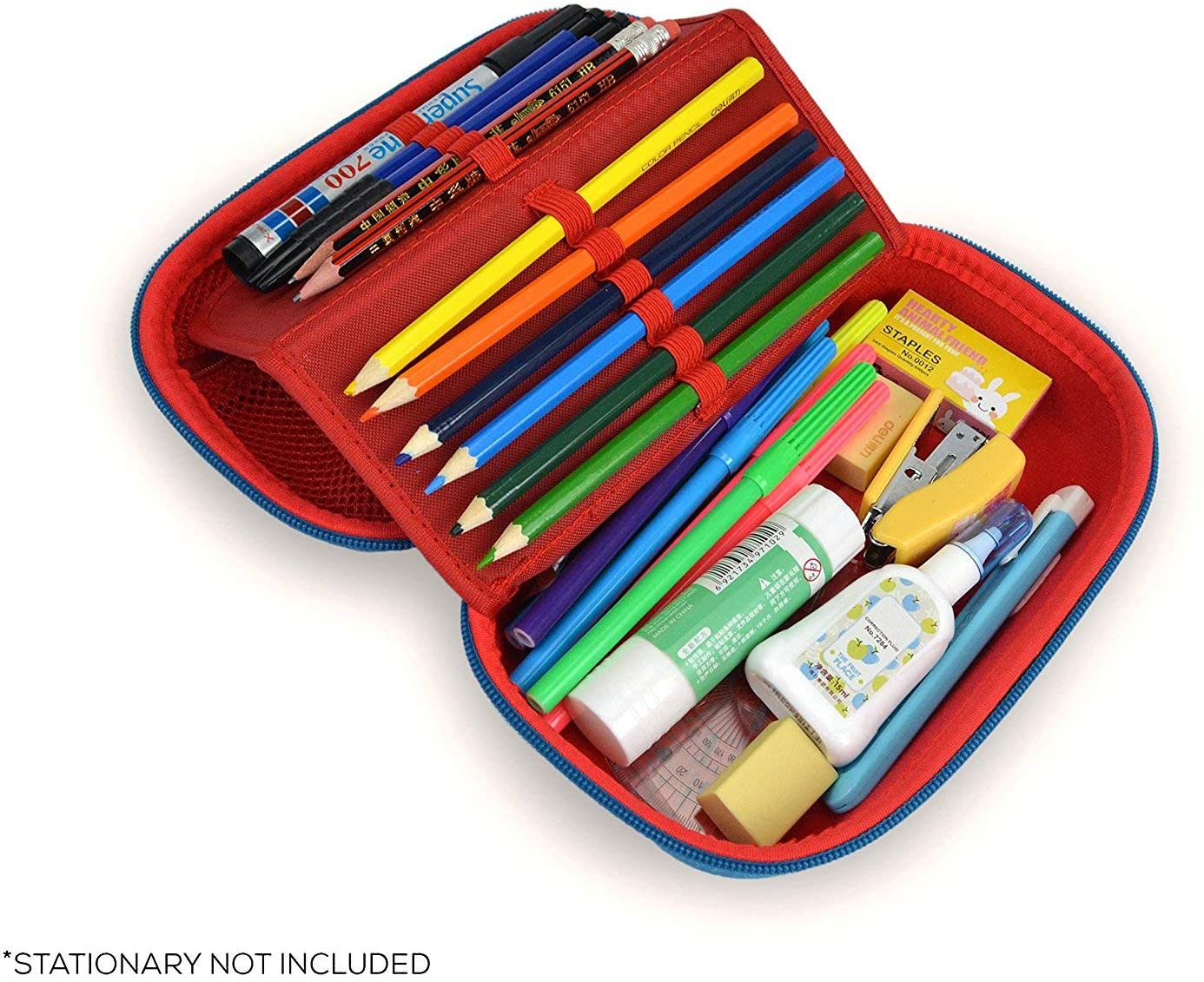 ZIPIT Wildlings Pencil Box for Kids Large Capacity Fun Pencil Case for School Stationery Organizer Box, Blue - Image 3