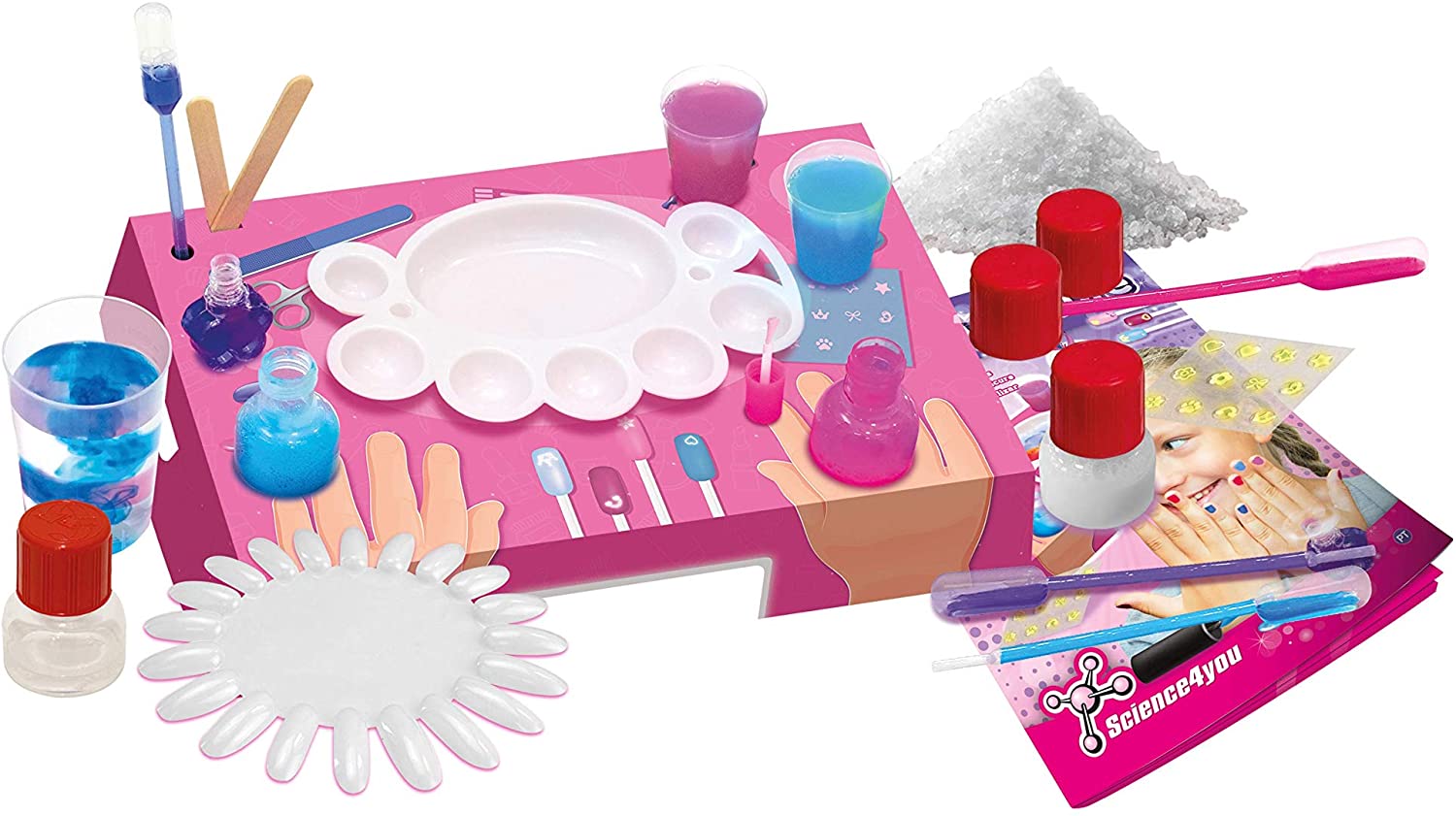 Science 4 You - DOM Manicure Factory Childrens Educational Science kit for Kids Aged 8+, Multi-Colour, Multicolor - Image 2
