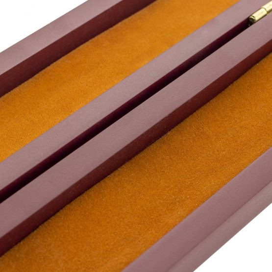 Theodore Wooden Conductor's Orchestra Baton Case - Red - 44cm Internal Length - Image 4