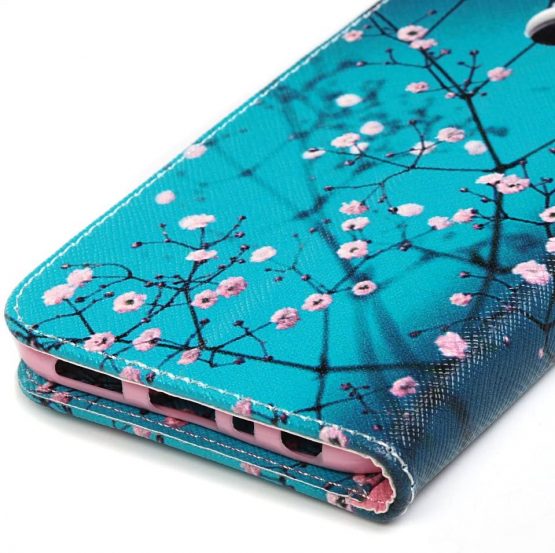 Tophung Huawei P Smart Case, Premium PU Leather Flip Wallet Case Notebook Style TPU Inner with Folio Magnetic Stand Card Holder Slot Protective Skin Cover for Huawei P Smart/Enjoy 7S Kapok - Image 4