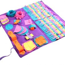 IFOYO Dog Feeding Mat, Dog Snuffle Mat Large Dog Training Pad Pet Nose Work Blanket Non Slip Pet Activity Mat for Foraging Skill, Stress Release, (XL, Approximate 35.4x35.4in / 90x90cm)