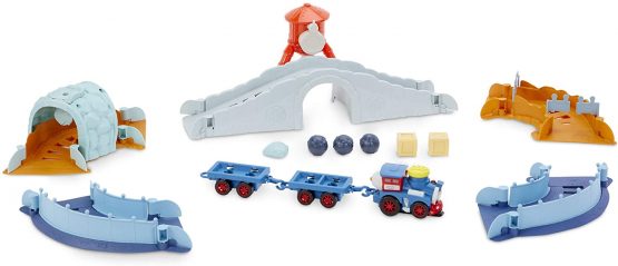 Little Tikes Slammin' Racers Runaway Railroad - 15+ Feet Per Slam - With Exclusive Train - Make Your Own Stunt Track