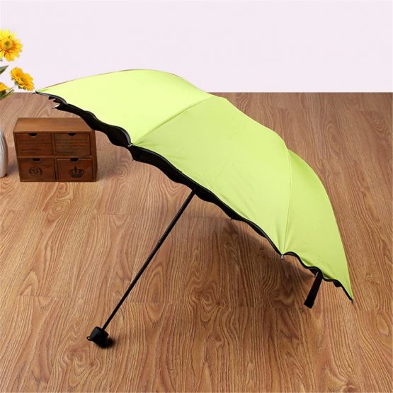 UV Umbrella for Women Umbrellas Ladies UV Parasol 8 Bones UV-Proof Sun Folding Umbrella in Summer (Apple Green) - Image 3