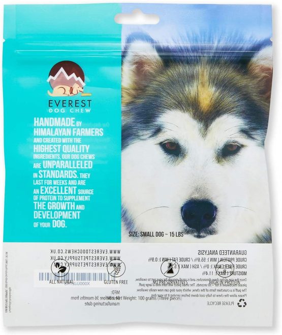 Everest Dog Chew 3 Piece Yak Chew for Dogs (Small Dogs), 100 grams yak milk dog chew, Original Authentic Himalayan Yak Chew - Image 2