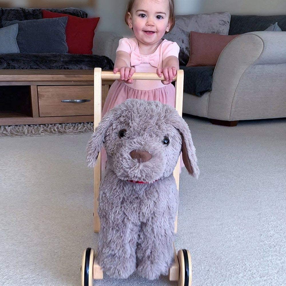 Little Bird Told Me, Bailey Dog Baby Walker/Push Along/Ride On for Toddler 12+ Months Unisex, 2-in-1 Soft Toy on Wheels - Image 4