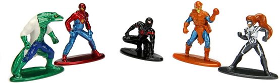 Marvel Spider-Man Nano Metal Figures 4 cm Collectable Figure 99252 Detailed Design Made Diecast Metal, Small Figures Perfect for Any Collector