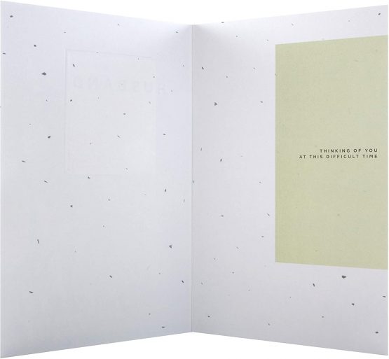 Sympathy Card for Loss of Husband from Hallmark - Embossed Photographic Design - Image 4