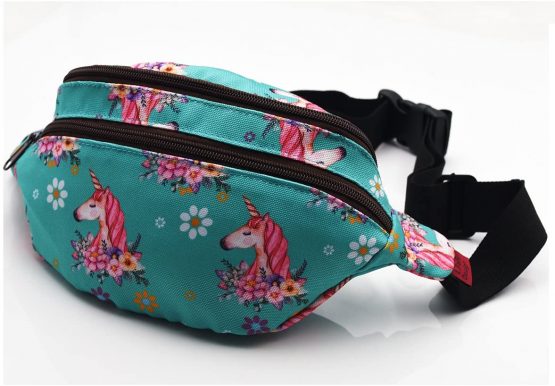 Unicorn Bag Gift Fanny Pack Hip Bag Waist Bag Canvas Bum Belt Hip Pouch Bags - Image 2