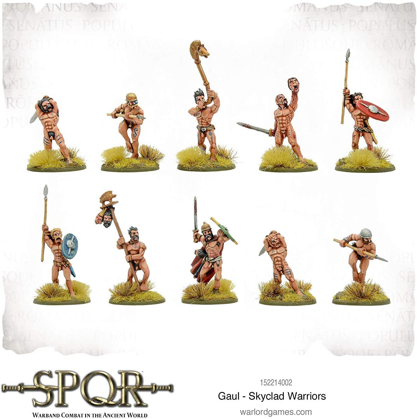 WAR-152214002 - SPQR Warlord Games, Gaul - Skyclad Warriors - 28mm Barbarians - Image 3