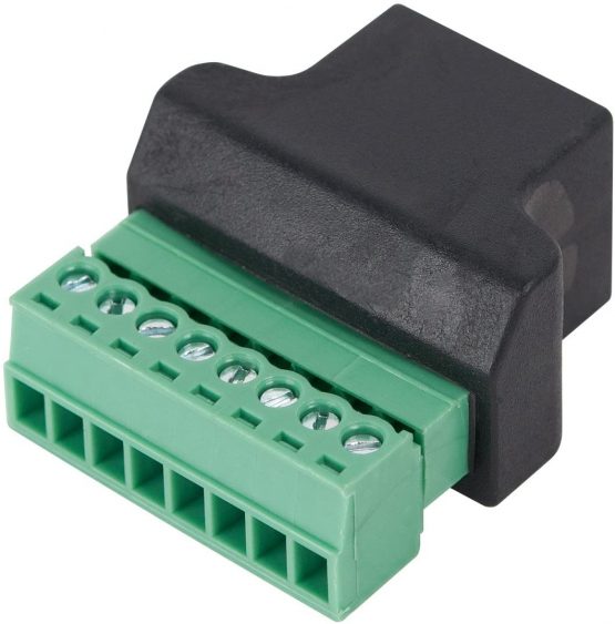 COVVY RJ45 Female To 8 Pin Screw Term Block Terminal Connector Cat7 Cat6 Cat5 Cat5e Ethernet Cable Extender Adapter CCTV Digital DVR Network Adapter In-Line Coupler(Female,1 PCS) - Image 3