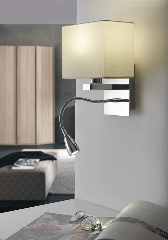 Metal Wall Light Square Ivory (RAL 1013) - Image 2