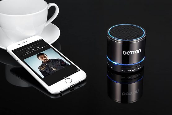 Betron KBS08 Wireless Portable Speaker Compatible with Smartphones Tablets Mp3 Players, Titanium - Image 3