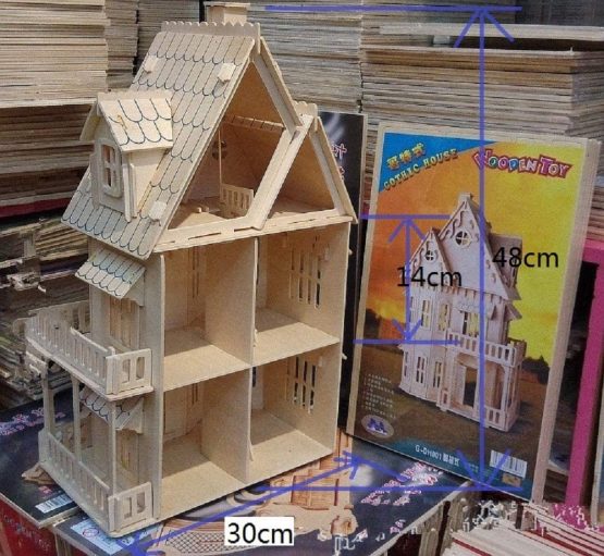 3D House Jigsaw Puzzle Model Kit Cute Room - for Teens and Adults - Image 2