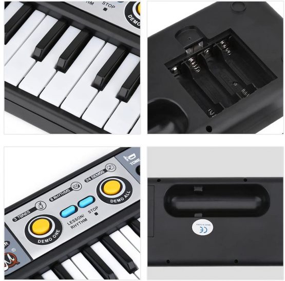 Keyboard Electric Piano, 37 Keys ABS Plastic Electric Digital Piano Piano Keyboard For Kids Health Gear Electric Keyboard for Kids Piano Playing - Image 3