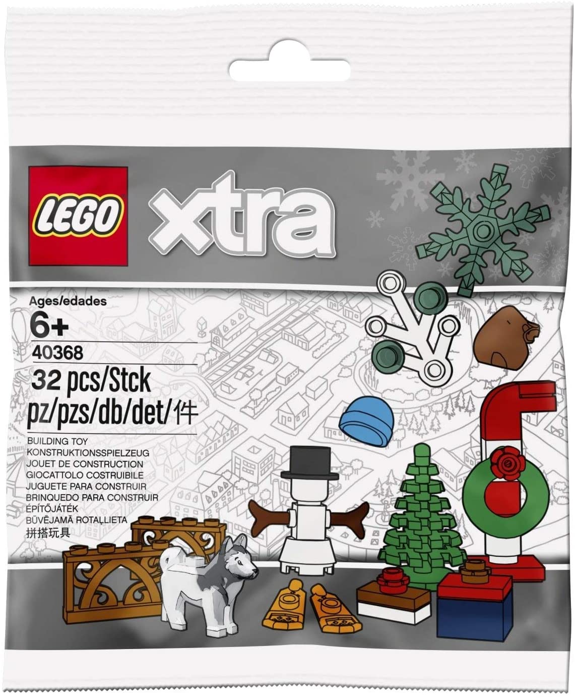 LEGO 40368 Xtra Christmas & Holiday Accessory Set, Gold