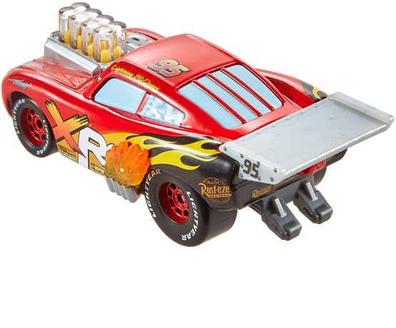 Disney Cars GFV34 Pixar's Cars XRS Drag Racing Lightning McQueen 1:55 Scale Die-cast Vehicle, Multicoloured - Image 4