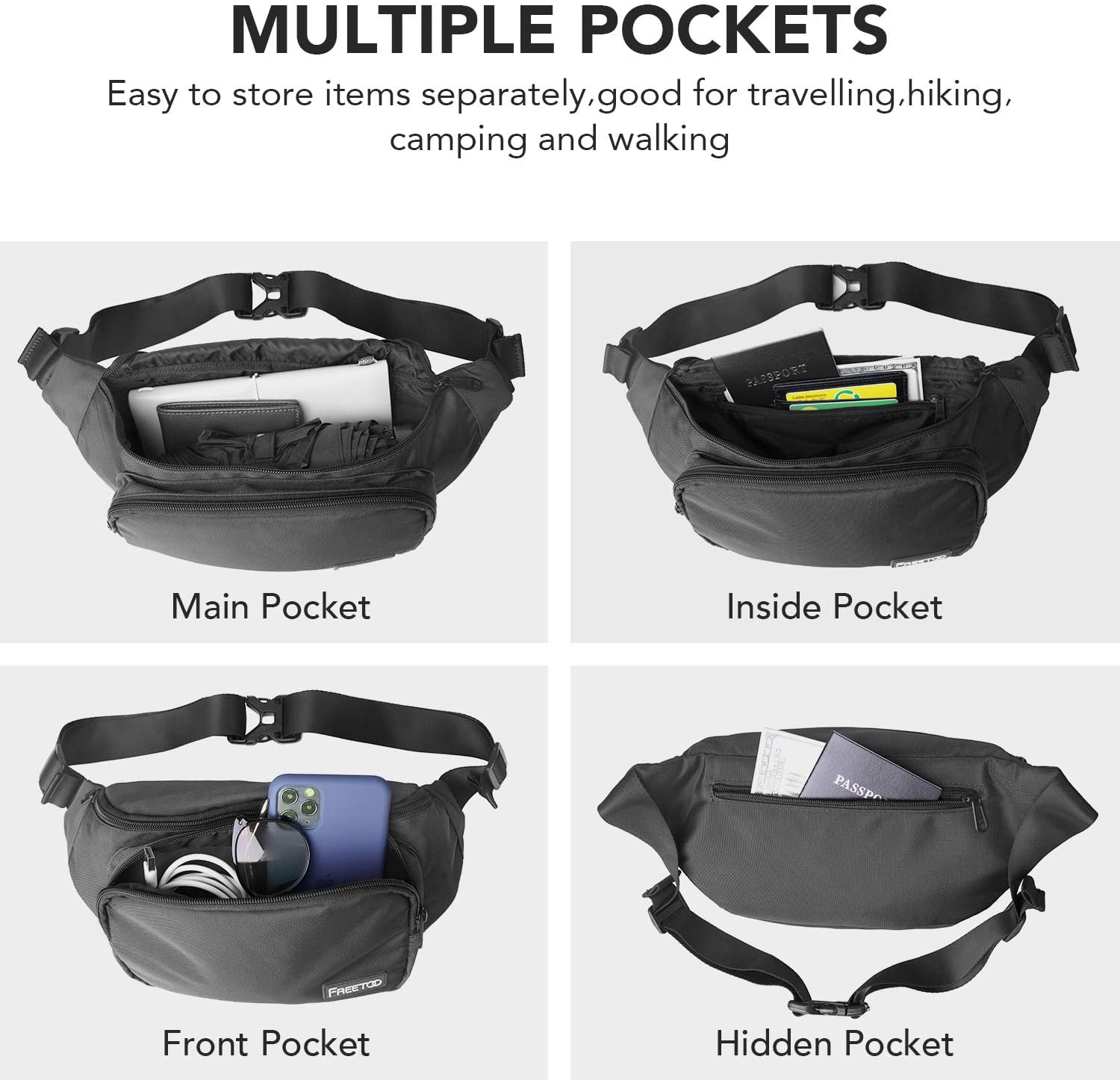 freetoo waist pack bag