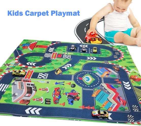 Road Playmat ,Carpet Playmat, Thin Great for Educational Road Traffic Mat,Ideal Gift for Travel/Indoor/Outdoor Safely - Image 2