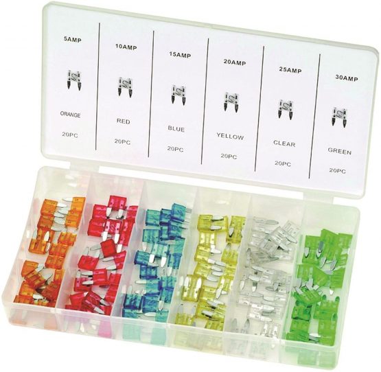 Streetwize - Mini Zinc Auto Blade Car Fuse - (Set of 120pcs)