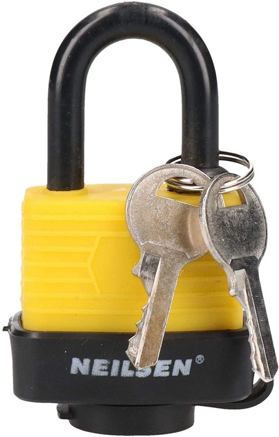 4 Keyed Alike 40mm Water Resistant Waterproof Padlocks 4 Locks 8 Keys Security - Image 4