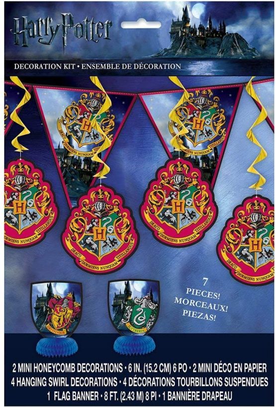 Unique Party 59081 Warner Bros Room Decorating Kit | Assorted | Harry Potter | 7 Pcs
