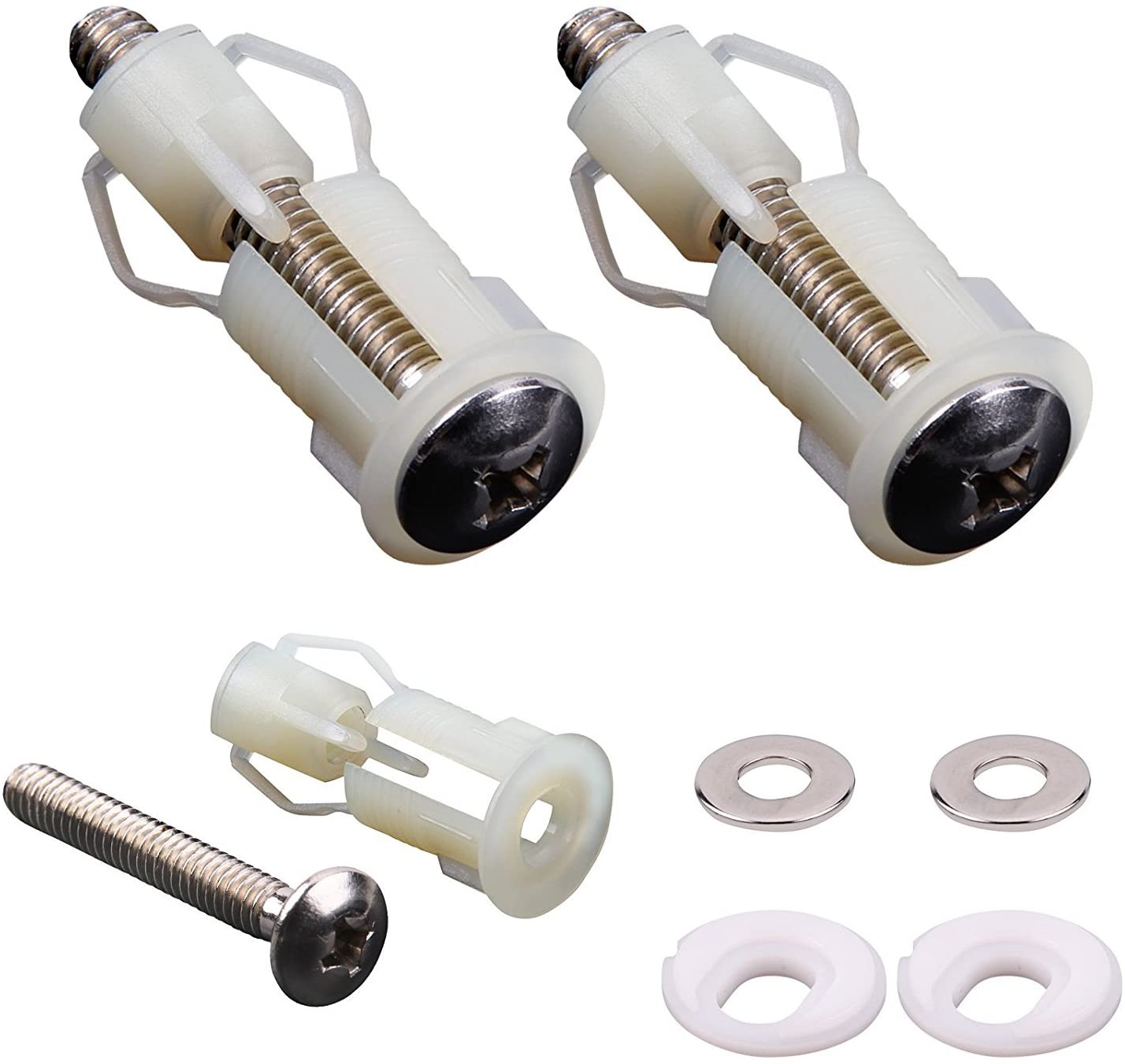 Toilet Seat Top Fixing Hinges Screws WC Hole Fixing Easy Installation 2